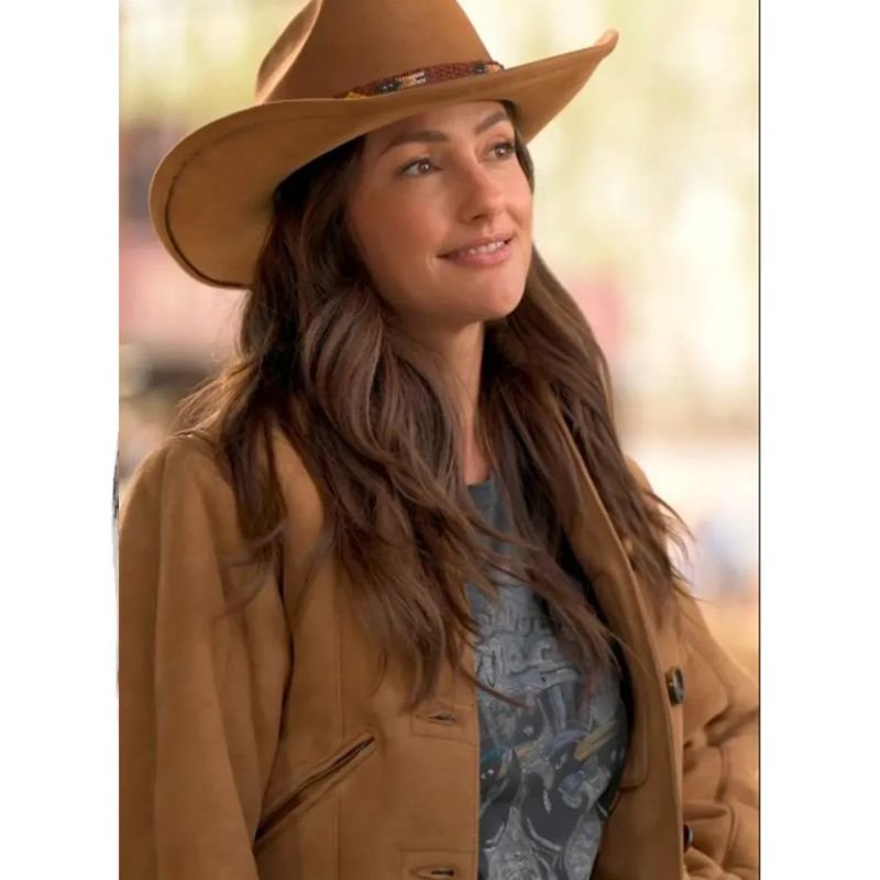 Minka-Kelly-Ransom-Canyon-2025-Brown-Jacket Minka Kelly Ransom Canyon 2025 Brown Jacket - Image 1
