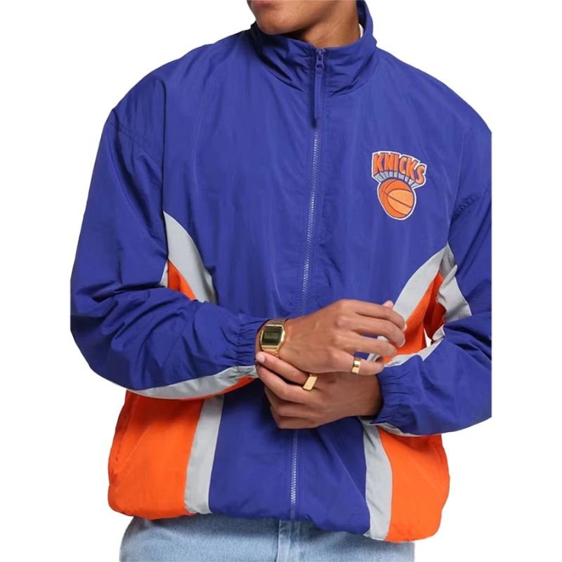 New-York-Knicks-Track-Jacket New York Knicks Track Jacket - Image 1