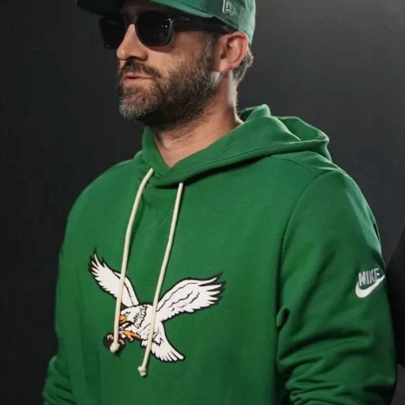 Philadelphia-Eagles-Kelly-Green-Hoodie Philadelphia Eagles Kelly Green Hoodie - Image 1