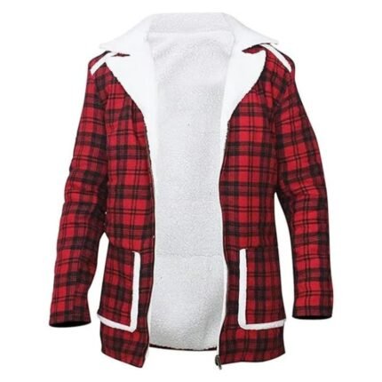 Deadpool red checkered jacket front