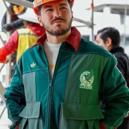 Samuel Garcia Mexico Jacket green worker jacket with zipper front