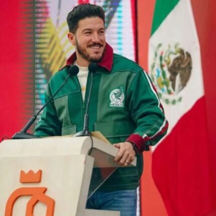 Samuel Garcia Mexico 2026 green worker jacket front view