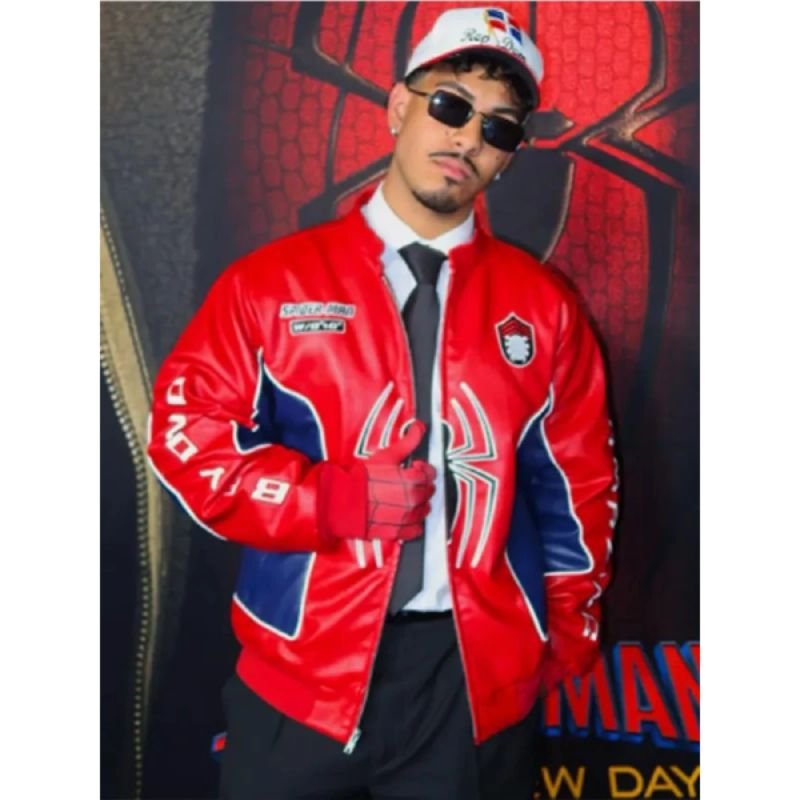 Spider-Man-Brand-New-Day-Premiere-Cristian-Andres-Spider-Man-Leather-Jacket Cristian Andres Spider-Man Jacket - Image 1