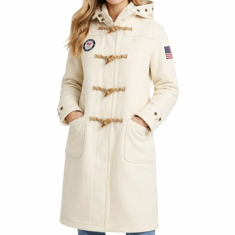 Team-USA-Olympics-2026-Opening-Ceremony-White-Toggle-Coat-1 Team USA Olympics 2026 Opening Ceremony White Toggle Coat - Image 1