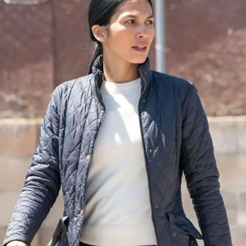 The-Cleaning-Lady-S04-Elodie-Yung-Quilted-Jacket The Cleaning Lady S04 Elodie Yung Quilted Jacket - Image 1