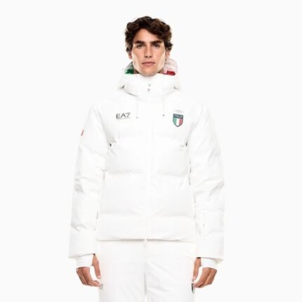 Unisex white Team Italy puffer jacket 2026