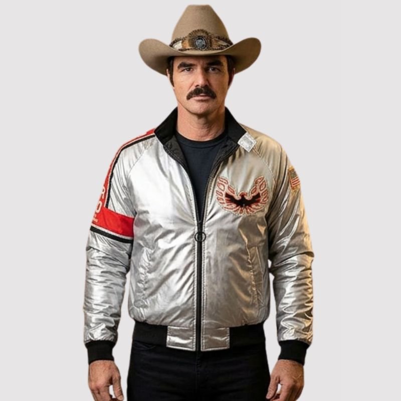 burt-reynolds-hooper-firebird-silver-jacket Burt Reynolds Hooper Firebird Silver Jacket - Image 1