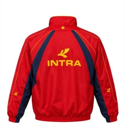 Harper Beckham Intra Spain World Cup 2026 red jacket back view