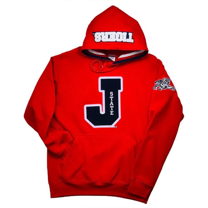 jackson-state-tigers-letterman-hoodie Jackson State Tigers Letterman Pullover Hoodie - Image 1