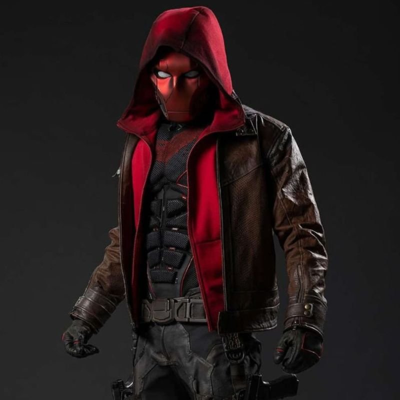 titans-season-3-jason-todd-red-hood-jacket Titans Season 3 Jason Todd Red Hood Jacket - Image 1