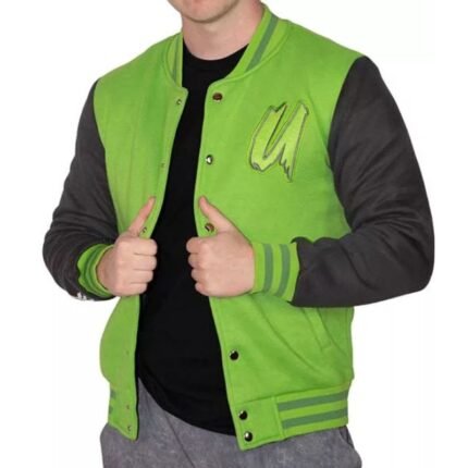 Unspeakable Green and Black Varsity Jacket