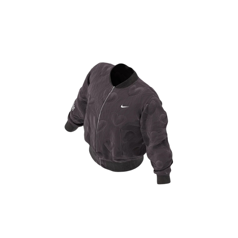 0200_jacket_black_front_final_200914_31f8a0f2-e6d0-4d56-bc80-0c0e8ad2223e F&F NIKE HEART PUFFER BLACK - Image 1