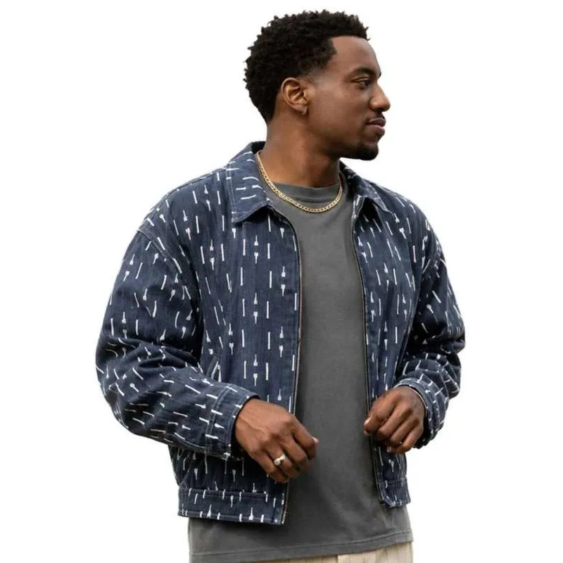 A-Different-World-Jonathan-Auguste-Blue-Jacket A Different World Jonathan Auguste Blue Jacket - Image 1