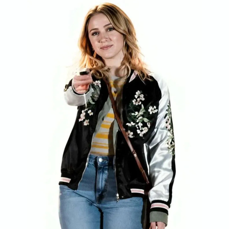 All-Night-Wrong-Maria-Bakalova-Varsity-Jacket All Night Wrong Maria Bakalova Varsity Jacket - Image 1