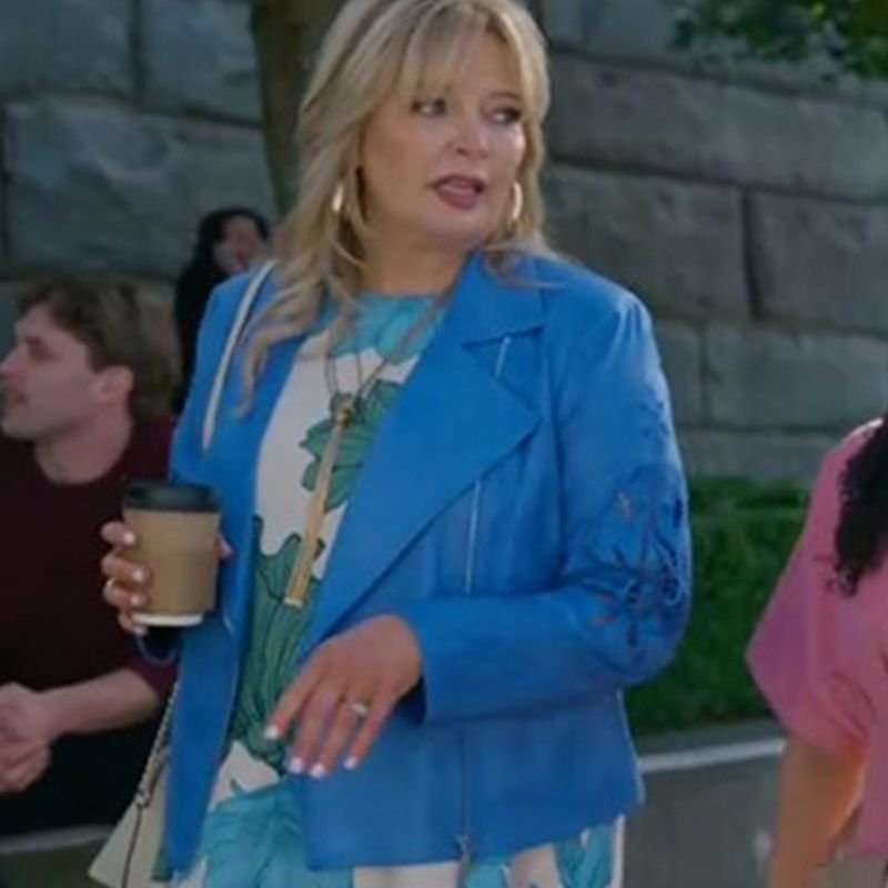 Alls-Fair-in-Love-Mahjong-Melissa-Peterman-Moto-Jacket-5 All’s Fair in Love & Mahjong Melissa Peterman Moto Jacket - Image 1