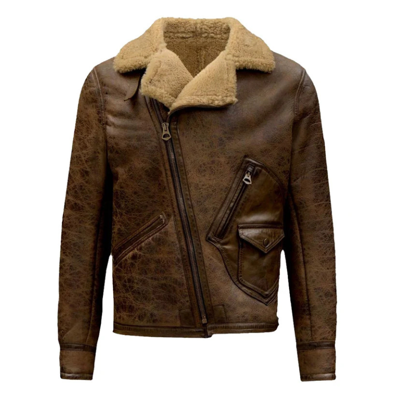 Aquaman-Jason-Momoa-Justice-League-2017-Movie-Brown-Leather-Fur-Coat Aquaman Jason Momoa Justice LeagueBrown Leather Fur Coat - Image 1