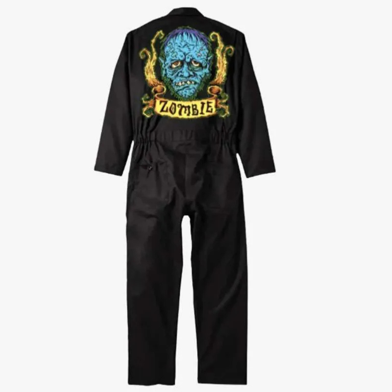 Black-Zombie-Costume-Jumpsuit Halloween Zombie Black Jumpsuit - Image 1