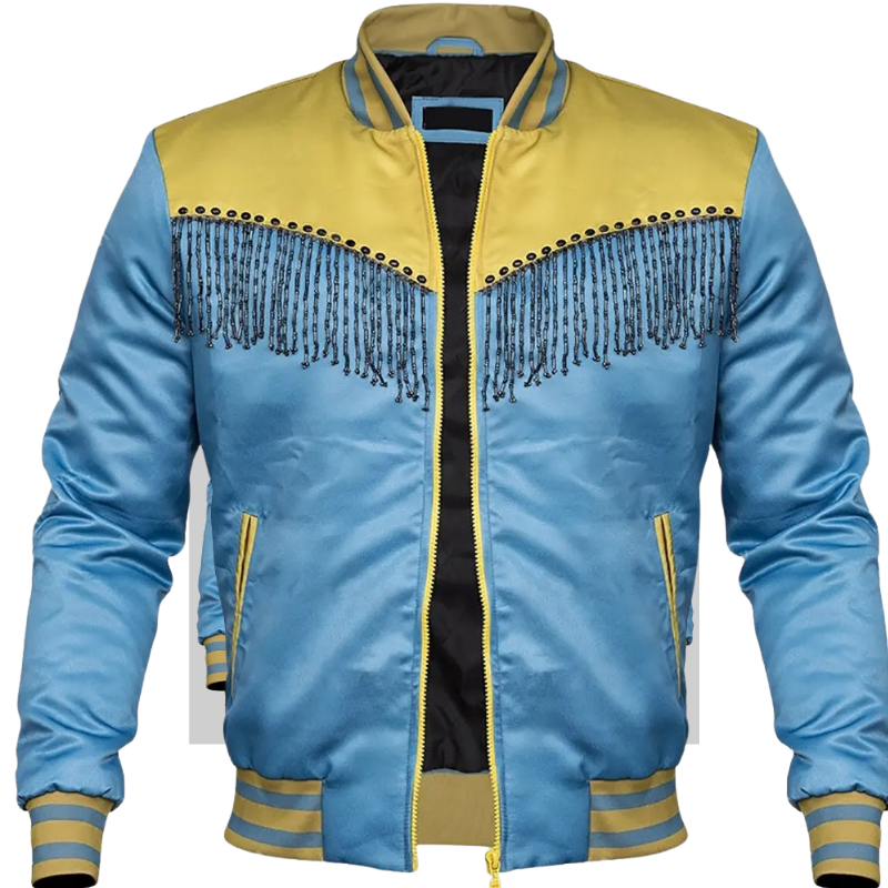Harry-Styles-Love-On-Tour-Fringe-Jacket-1 Harry Styles Love On Tour Warsaw Fringe Jacket - Image 1