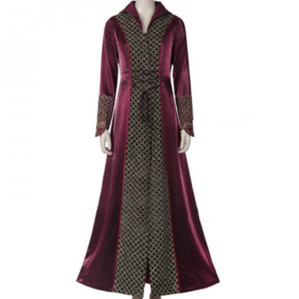 Rhaenyra Targaryen purple velvet coat front view.