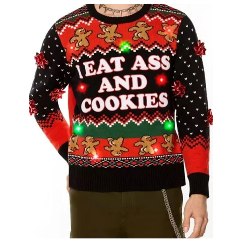 I-Eat-Ass-And-Cookies-Sweater I Eat Ass And Cookies Sweater - Image 1
