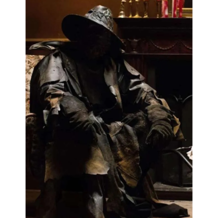 Jarreau Benjamin black leather coat