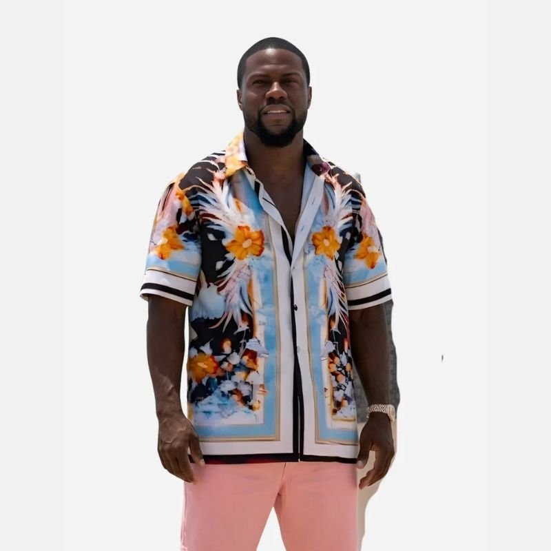 Kevin-Hart-Tv-Show-72-Hours-2026-Joe-Floral-Printed-Shirt Kevin Hart 72 Hours 2026 Floral Printed Shirt - Image 1