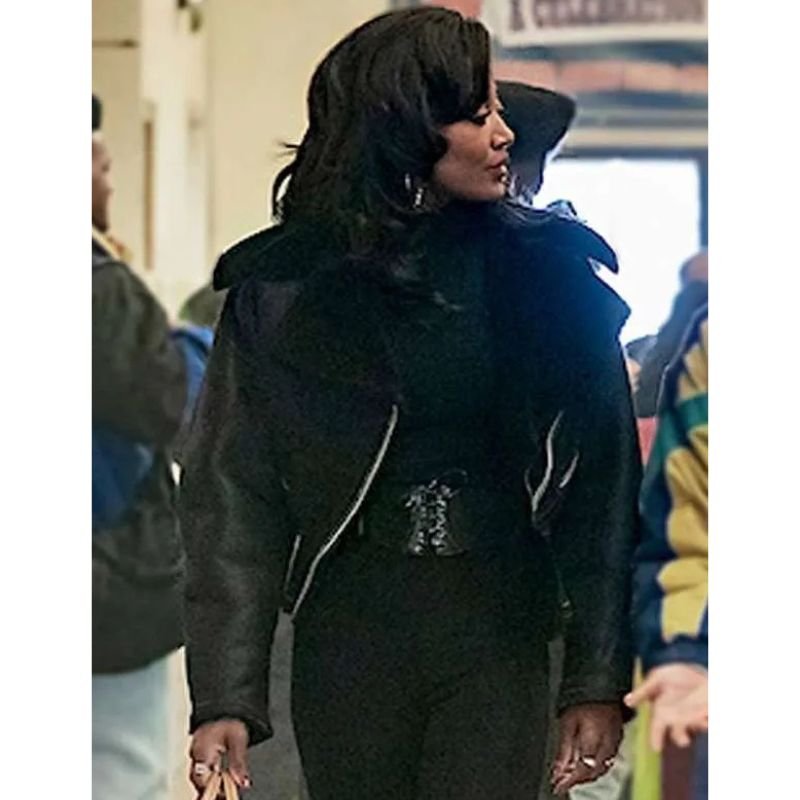 Power-Book-III-Raquel-Thomas-Leather-Jacket Power Book III Patina Miller Black Jacket - Image 1