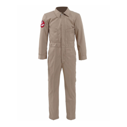 Full-length brown Stranger Things Season 2 jumpsuit costume with classic collar