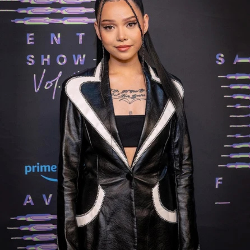 Savage X Fenty Show Vol. 4 Bella Poarch Leather Jacket - Image 1