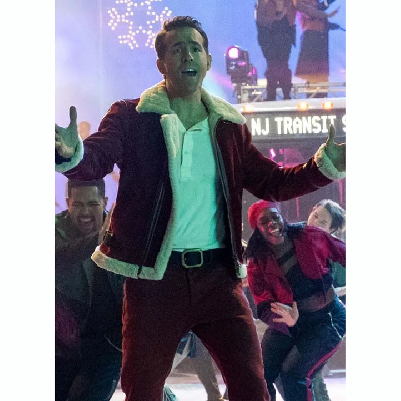 Spirited-Ryan-Reynolds-Red-Suede-Jacket Spirited Ryan Reynolds Red Suede Jacket - Image 1