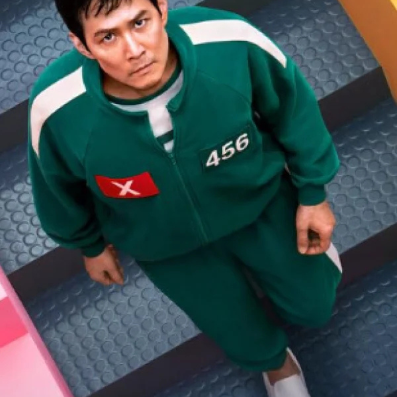 Squid-Game-S02-Lee-Jung-jae-Green-Track-Jacket Squid Game S03 Lee Jung-jae Green Track Jacket - Image 1