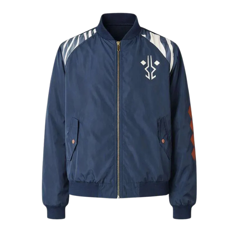 Star-Wars-Ahsoka-I-AM-No-Jedi-Bomber-Jacket Star Wars Ahsoka Print Bomber Jacket - Image 1