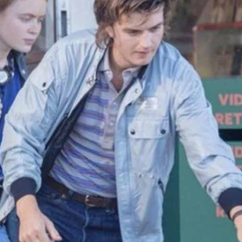 Steve-Harrington-Stranger-Things-S04-Blue-Bomber-Jacket Stranger Things Steve Harrington Bomber Jacket - Image 1