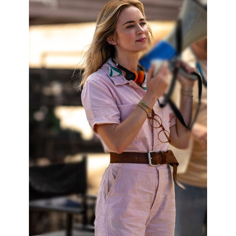 The-Fall-Guy-Emily-Blunt-Pink-Jumpsuit The Fall Guy Emily Blunt Pink Jumpsuit - Image 1
