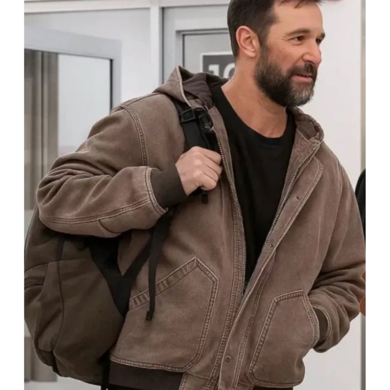 The-Pitt-Noah-Wyle-Brown-Denim-Jacket The Pitt Noah Wyle Brown Denim Jacket - Image 1