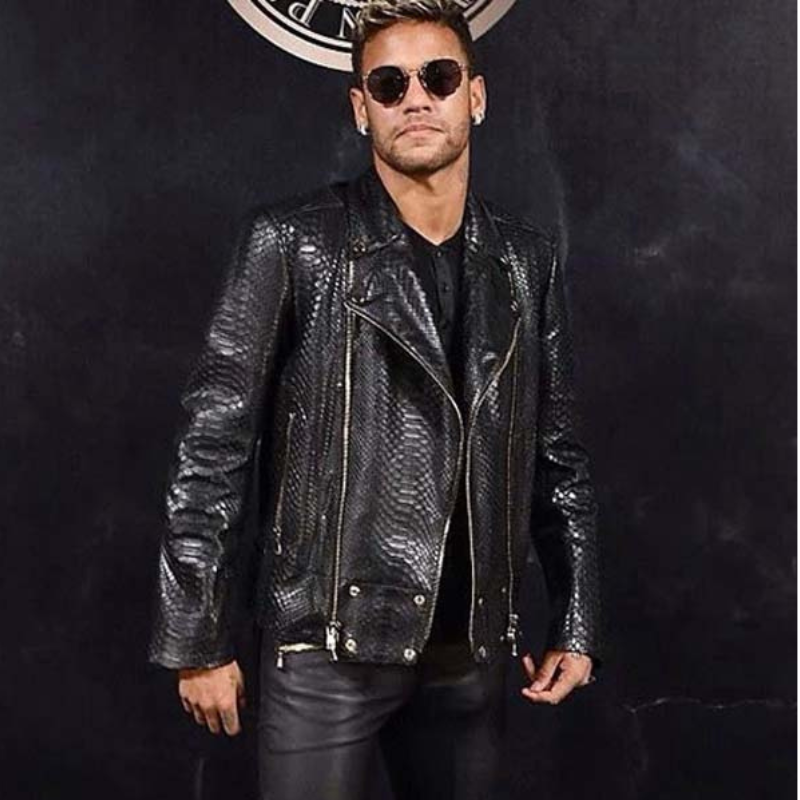 Untitled design (14) Neymar Leather Jacket - Image 1