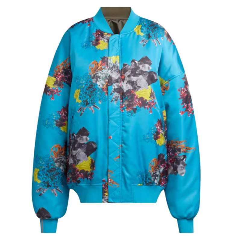 Untitled design (2) adidas x Ivy Park Satin Bomber Jacket - Image 1