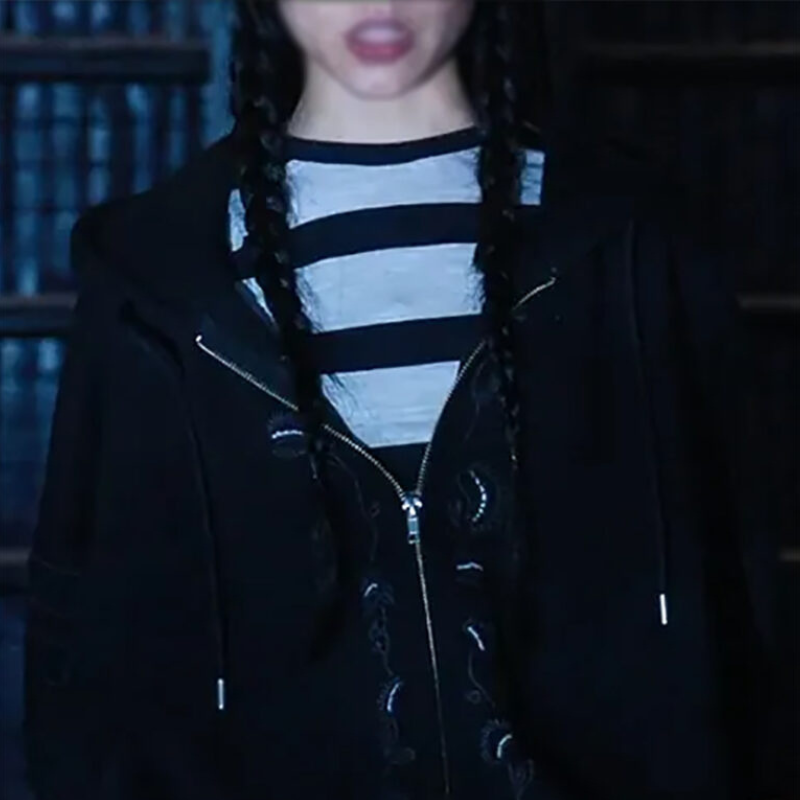 Wednesday-Jenna-Ortega-Oversized-Hoodie- Wednesday Jenna Ortega Oversized Hoodie - Image 1