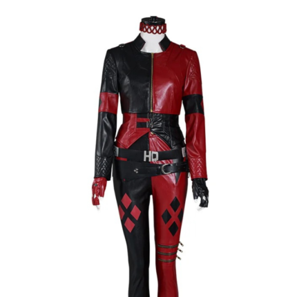 Harley Quinn Suicide Squad Costume red and black front view