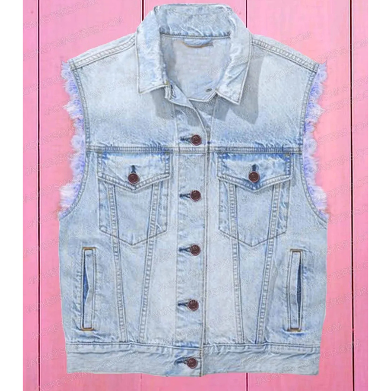 ryan-gosling-barbie-vest-1-scaled Ryan Gosling Barbie Blue Denim Vest - Image 1