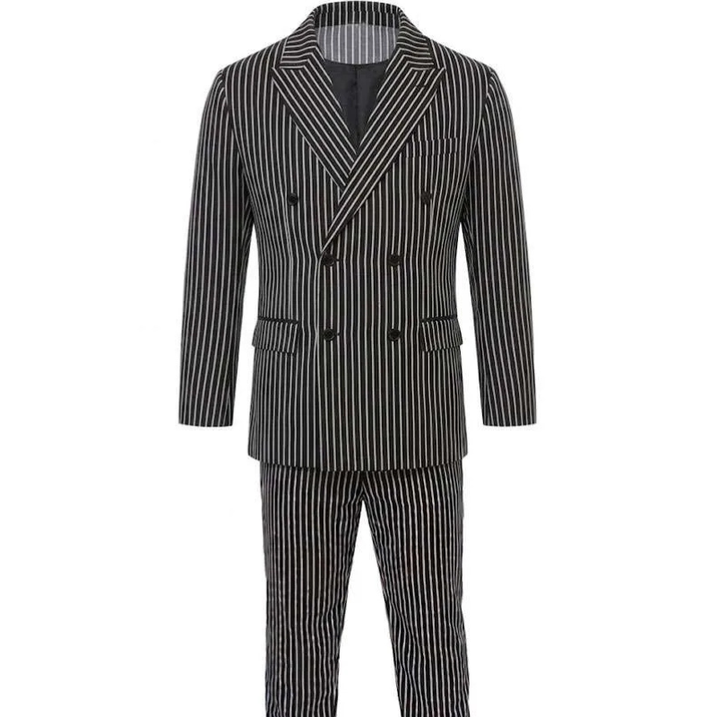 1920s-Mafia-Costume-Suit-for-Men 1920s Pinstripe Gangster Suit Costume - Image 1