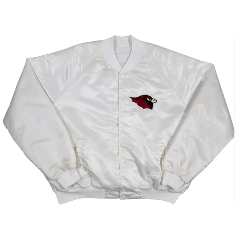 80s-Arizona-Cardinals-Bomber-White-Satin-Jacket-768x768 80s Arizona Cardinals Bomber White Satin Jacket - Image 1