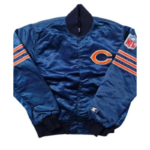 80s Chicago Bears Blue Satin Jacket