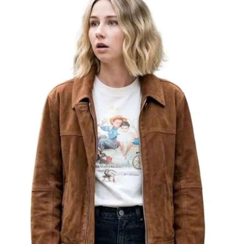 Adults-S01-Billie-Brown-Suede-Leather-Jacket Billie Adults Brown Suede Leather Jacket - Image 1