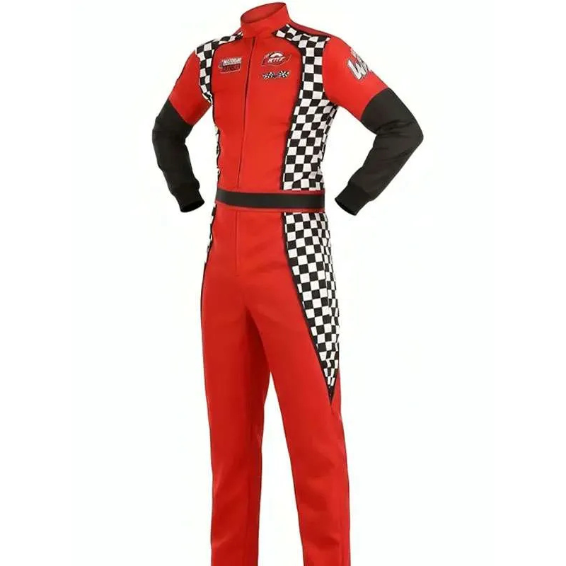 Adults-Swift-Racer-Red-Jumpsuit Swift Racer Jumpsuit Costume - Image 1