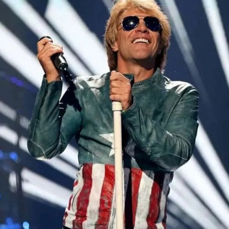 American-SingerJon-Bon-Jovi-USA-Flag-Leather-Jacket Unique Style Concert Jon Bon Jovi Jacket - Image 1