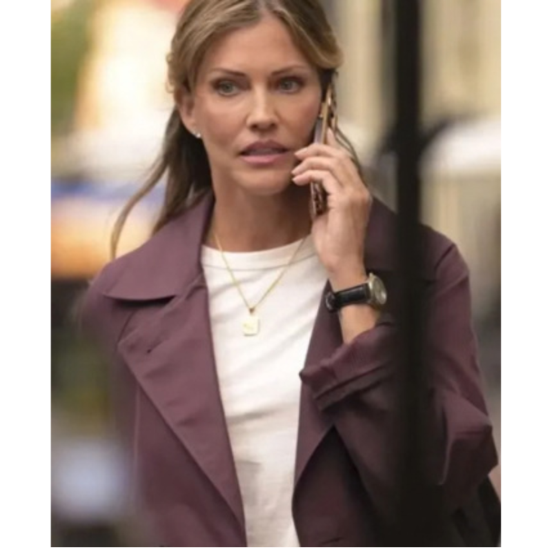 Anna-Pigeon-Tracy-Spiridakos-Burgundy-Coat-350x425 Anna Pigeon Tracy Spiridakos Burgundy Coat - Image 1