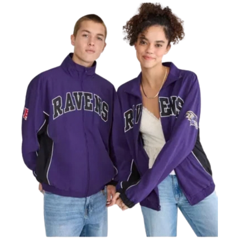 Baltimore-Ravens-Full-Zip-Track-Jacket-350x425 Baltimore Ravens Full-Zip Track Jacket - Image 1