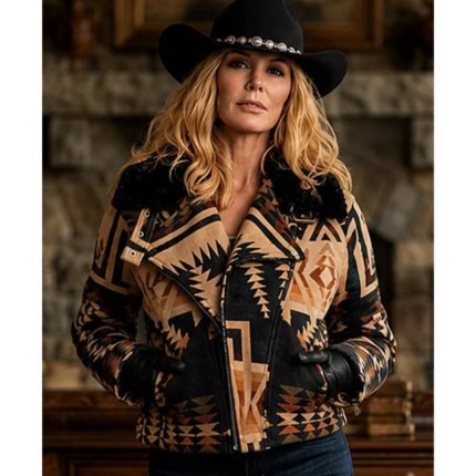 Dutton Ranch Beth Dutton Western Print Jacket