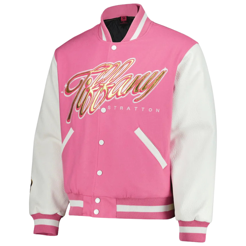 Buy-Tiffy-Fanatics-Fest-NYC-2026-Pink-Varsity-Jacket Tiffy Fanatics Fest NYC 2026 Pink Varsity Jacket - Image 1